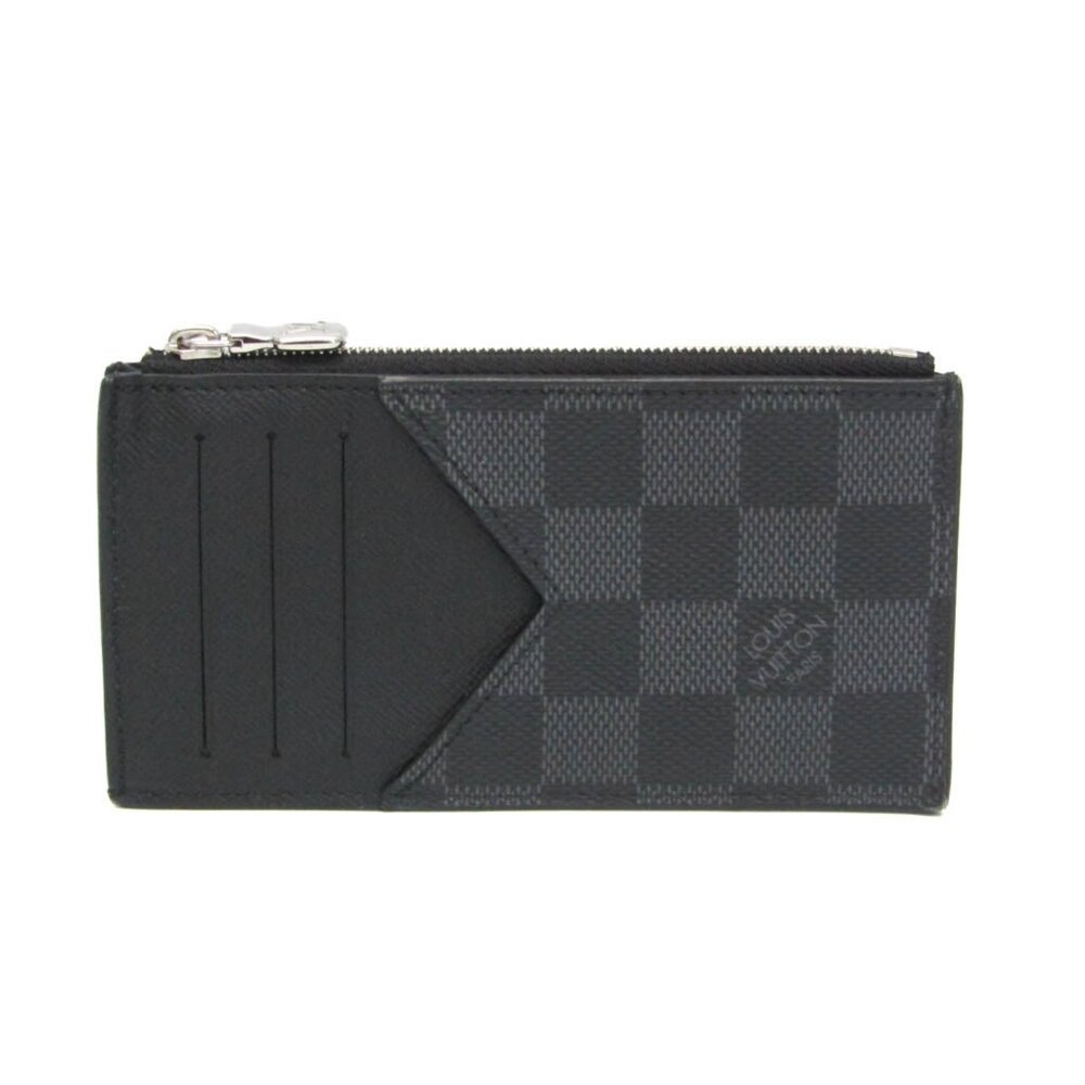 Louis Vuitton Damier Graphite COIN CARD HOLDER N64038